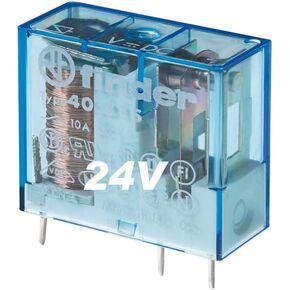 Finder Relay, Spdt, 250Vac, 10A - 40.31.9.024.0000