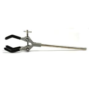 Eisco Labs 3 Prong, Powder Coated clamp - Overall Length 10"