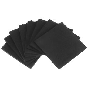 uxcell 8pcs Foam Padding Sheets 1/4 Inch Thick x 4 Inch Long Square EVA Foam Sheet Non-Slip Anti Vibration Pads, Anti-Skid Noise