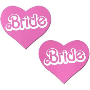 PASTEASE Bridal Pasties - Bride Nipple Covers for Bachelorette Party, Bridal & Lingerie | Outfit Accessory | Latex Free