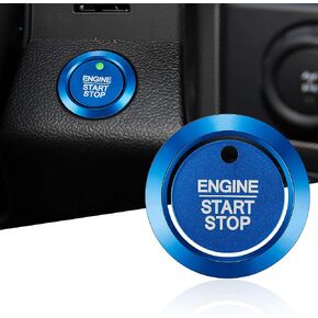 TOMALL Aluminum Engine Start Stop Push Button Cover Trim Compatible with Ford F-150 2016-2021 Car Engine Ignition Start Button Cap Surrounding Trim Ring Decoration Accessories (Black)