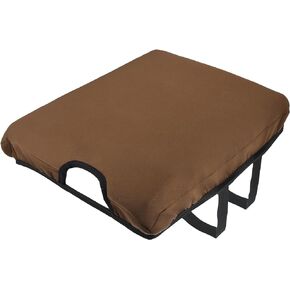 Partuto Center Console Seat Armrest Cover - Car Inner Seat Armrest Lid Storage Covers Trim - for Ford F-150 2015-2022 Neoprene Fabric Brown - 1 Pc