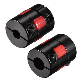 uxcell Shaft Coupling 6mm to 9mm Bore L25xD20 Aluminum Alloy Flexible Coupler Joint for Servo Stepped Motor, Pack of 2