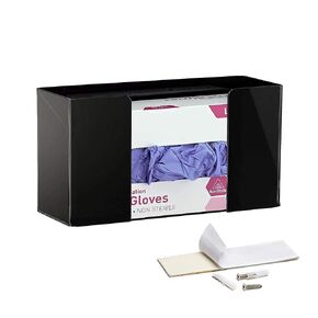 Adir Glove Holder for Wall Mount Holds A Double Box Capacity, Used As Medical Rubber Gloves, Tissue Dispenser for Quick Access in Your Garage, Home, Office, Hospitals, Restaurant (Acrylic)