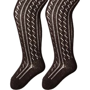 Country Kids Baby Girls' Open Weave Cotton Pellerine Tights 2 Pairs