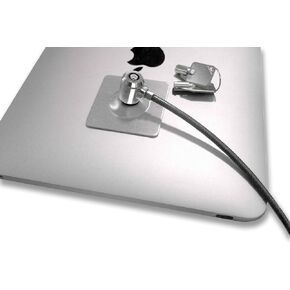 Maclocks CL15UTL Universal Tablet Lock Adhesive Security Plate with Security Slot & 6-Foot Cable Lock (Silver)