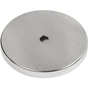 MAG-MATE MX3000 Ceramic Magnet in a Plated Cup, Permanent Ceramic Magnets, Versatile Strong Magnets, 3.18" Diameter, 110 lbs. Holding Capacity