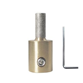 Stained Glass Diamond Grinder Bit Head Tools BeQell 3/4 Inch Brass Core Stained Glass Grinder Bits,Stained Glass Drill Bits,Stain Glass Tools and Supplies for Stained Glass