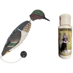 HuntEmUp Ultimate Teal Hunting Dog Training Scent and Realistic Teal Duck Dummy - Waterfowl Puppy Gundog Training Bundle Sporting Dog Pointer Retriever Retrieving Trainer Training Kit