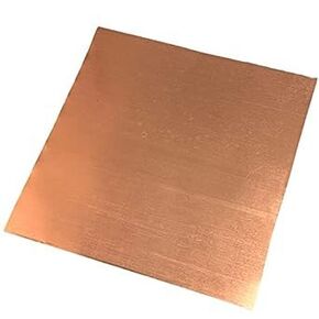 Bopaodao Copper Thin Foil Roll Sheet 0.5mm x 150mm x 300mm, 99.99% Pure Cu Copper Metal Foil Sheet 1Pcs for Crafts Crafting