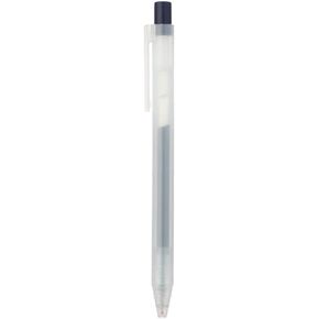 MUJI - 0.5mm Blue Black Smooth Gel Ink Retractable Ballpoint Pen (10 Pieces)