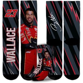 For Bare Feet NASCAR Bubba Wallace Big Energy Crew Sock Size Large