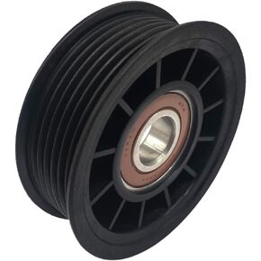 PLLP Replaces Mercruiser Diameter 3 14inch Serpentine Belt Idler Pulley Assy with Bearing Black 807757T Bearing Measures Approx 58inch