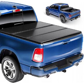 غطاء تونيو لسرير الشاحنة الناعم القابل للطي لـ 2019-2024 Chevy Silverado 1500 & GMC Sierra 1500، Fleetside 6.6 ft 79.2 in Bed، غير مناسب للباب الخلفي متعدد المرن وسرير Carbonpro
