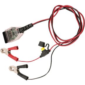 Bittwee OBD II Memory Saver Connector, ECU Emergency Power Supply Cable with Alligator Clip, Battery Storage Digital Display Voltage Tool, Maintain Data Car Battery Leakage Detective