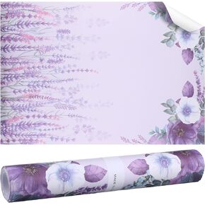 12 Sheets Drawer Liners for Dresser Scented Drawer Liners Drawer Paper Liner Non Adhesive Scented Liners for Drawers Fragrant Drawer Liners 15.7 x 22.8 in for Shelf Closet Bedroom (Fresh Lavender)