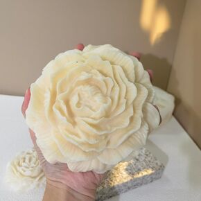 Huge Large Big 6 in Peony Flower Silicone Mold ，Used for Making Gypsum Candles Resin Cement Holiday Sacrifice Mould (Large C Peony) in Kuwait