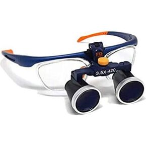 Global-Dental Two-Way Screw Thread Loupes Surgical Magnifier for Clinic (3.5X)