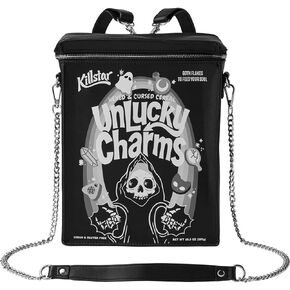 Killstar Unlucky Charms Cereal Grim Reaper Punk Gothic Backpack Purse KSRA001618