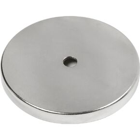 MAG-MATE MX2500 Ceramic Magnet in a Plated Cup, Permanent Ceramic Magnets, Versatile Strong Magnets, 2.63" Diameter, 80 lbs. Holding Capacity