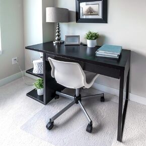 Floortex® Exclusive Polycarbonate Rectangular Chair Mat - 48 x 79 for Carpets up to 1/2"