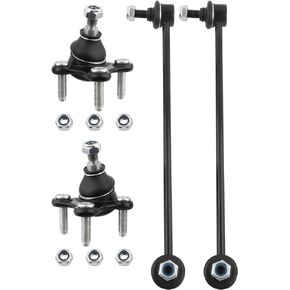 BOXI 4pcs Front Sway Bar Stabilizer Links Ball Joints Fit for Audi A3/A3 Quattro/A3 Quattro AWD 2006-2013 / VW Beetle/Eos/GTI/Golf/Jetta/Passat/Rabbit/Tiguan 2005-2014 / Replace K80662 K80663 K80478