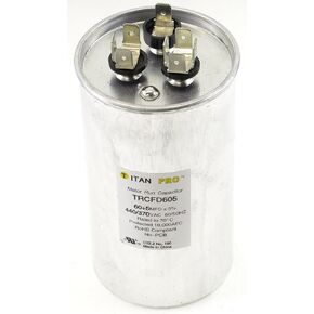 Titan TRCFD605 Dual Rated Motor Run Capacitor Round MFD 60/5 Volts 440/370