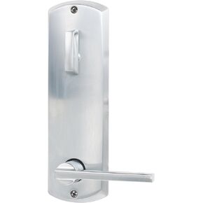 Control Smart Interconnected Lock UL Listed with Greenwich Trim and Neptune Lever by Latitude Lever with 5-1/2" Bore Spacing with 12356 Latch and 10152 Strike Satin Nickel Finish