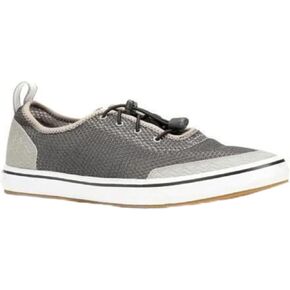 XTRATUF Riptide Men's Airmesh Deck Shoes, Gray & Orange (22200)