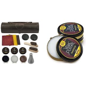 Stone and Clark Complete Leather Shoe Polish & Care Kit - Premium Brown, Black, and Neutral Shoe Polish Packs with Essential Accessories
