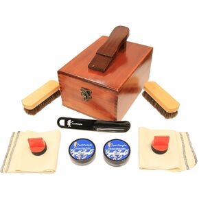 FeetPeople Shoe Polish Leather Care Valet Shoe Shine Kit, 1 Kit