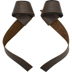 Andean Leather, Leather Lifting Straps for Weightlifting, Bodybuilding, Powerlifting, Strength Training, & Deadlifts - Padded Neoprene with Full Grain Leather