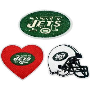 3Pcs Rugby Fans Favorite Team Logo, Helmet Logo and Heart Logo Embroidery Patches Applique for Clothes, Dress, Hat, Jeans, DIY Accessories, colourful, DE-24010302