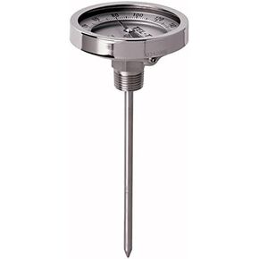 Tel-Tru 34100604 موديل Gt300R مقياس حرارة ثنائي المعدن قابل لإعادة الضبط، فولاذ مقاوم للصدأ، قرص 3 بوصة، وصلة خلفية 1/2 بوصة Npt، قطر 0.250 بوصة × 6 بوصة طويلة 304Ss، 0/220 درجة فهرنهايت و-10/100 درجة درجة مئوية، +/- 1% دقة كاملة in Kuwait