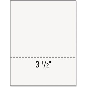 PrintWorks Professional 3 1/2" Perforated Paper, 500 Sheets, 20 lb, 8.5-x-11-inch, White (04128)
