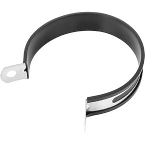 F FIERCE CYCLE 100mm 3.94" Motorcycle Exhaust Band Joint Clamp Muffler Pipe Stainless Steel Blue