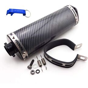 TC-Motor 38mm Silence Exhaust Muffler With Removable Silencer Clamp For 125cc 140cc 150cc 160cc Pit Dirt Bike ATV Quad Motorcycle Motocross XR CRF KLX SSR Stomp Thumpstar