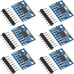 ACEIRMC 6 قطع GY-291 ADXL345 3 محاور تسريع رقمي لوحدة إمالة الجاذبية لنقل Arduino IIC/SPI