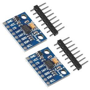 AEDIKO 2pcs GY-291 ADXL345 3-Axis Digital Acceleration IIC/SPI Transmission of Gravity Tilt Module