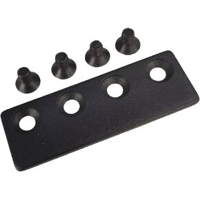 FREDBECK Sliding Barn Door Track Connector Black