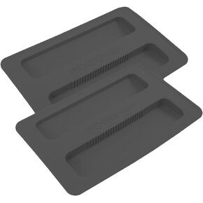2 Pack Toaster Cover 2 Slice Toaster Cover Silicone Toaster Lid Bread Machine Cover Bread Maker Accessories (Black)