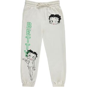 Betty Boop Ladies Original Joggers, Bonnie, Margie, and Mae Varsity Athletic Jogger Sweatpants Vintage Multi Print Sweatpants