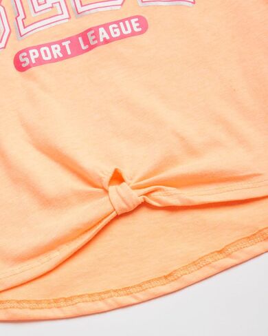 bebe Girls' Active Shorts Set - 2 Piece Performance T-Shirt and Mesh Running Shorts - Cute Summer Outfit for GIrls (4-12) in Saudi Arabia