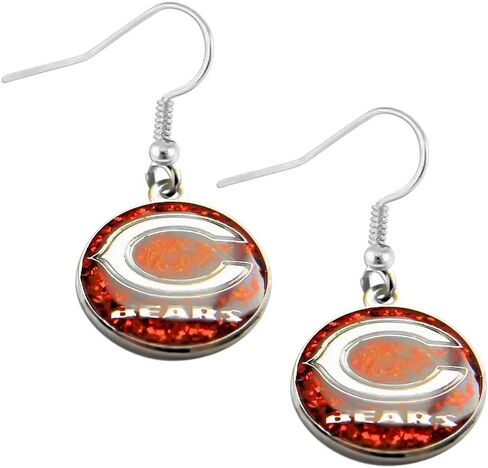 Aminco International NFL Glitter Dangler Earrings in Saudi Arabia