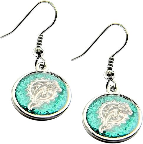 Aminco International NFL Glitter Dangler Earrings in Saudi Arabia