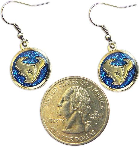Aminco International NFL Glitter Dangler Earrings in Saudi Arabia