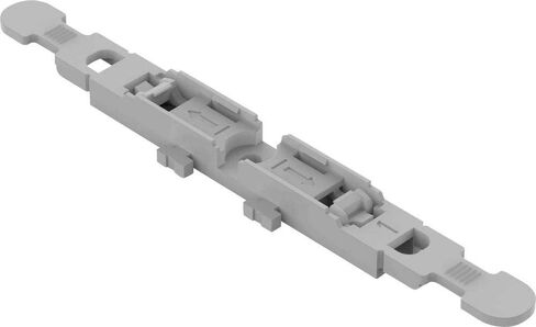 221-2501 | WAGO 221 Series mounting Carrier for Inline Connector | with Strain Relief | 1-Way | for Screw mounting | Gray | [Box of 10 Pieces] in Saudi Arabia