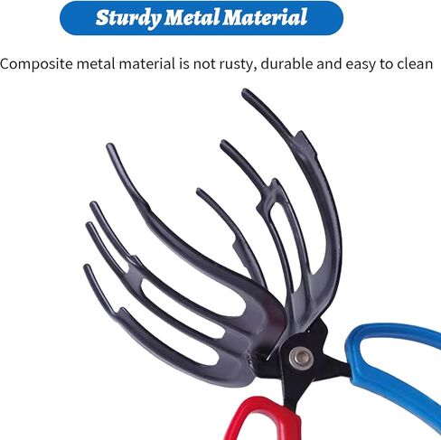 Yeria Fish Grapper Tool,Multifunctional Anti-Slip Fish Claw Gripper,Metal Fishing Pliers,Fish Culling System Fish Holder,3 Claw Fish Gripper,Fish Grippers for Fishing,Fishing Tool in Saudi Arabia