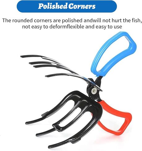 Yeria Fish Grapper Tool,Multifunctional Anti-Slip Fish Claw Gripper,Metal Fishing Pliers,Fish Culling System Fish Holder,3 Claw Fish Gripper,Fish Grippers for Fishing,Fishing Tool in Saudi Arabia