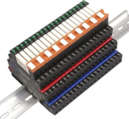 Good BNTai Slim Relay Module Protection Circuit 6A Relay 12VDC/AC 24VDC/AC 230VAC Relay Socket 6.2mm Thickness (12VACDC-Black) in Saudi Arabia